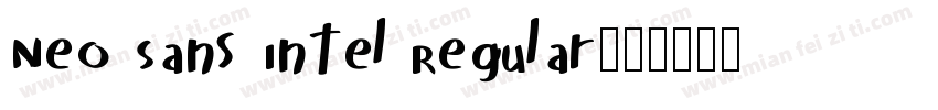 Neo Sans Intel Regular字体转换